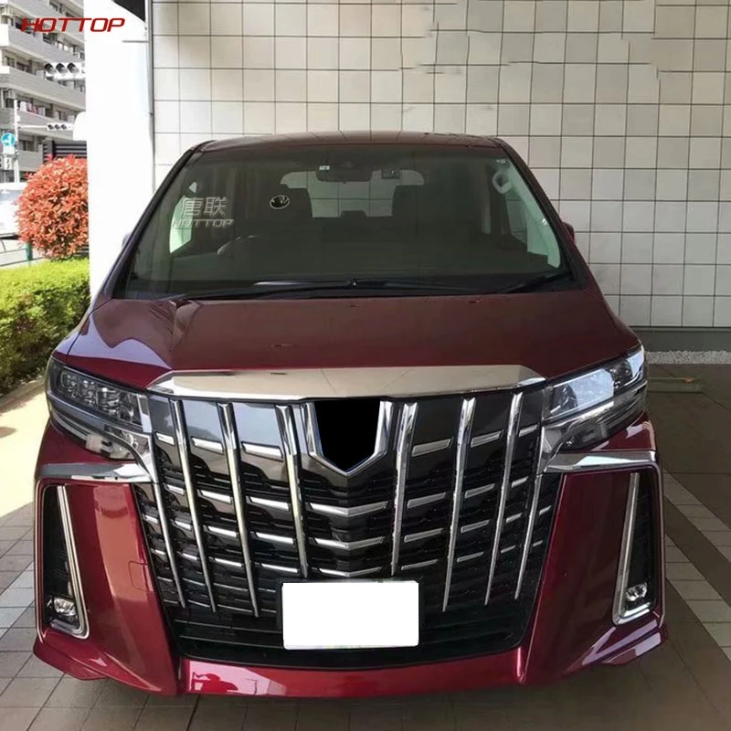 Abs Хром передний бампер Молдинг Накладка гарнир для Toyota Alphard 30