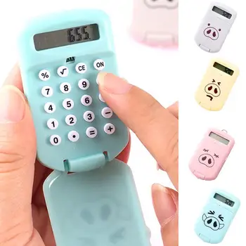 

jakcom Pocket Size 8 Digits Display Cartoon Mini Ultra-Thin Cute Portable Battery Creative For School Calculator Button Stu J4C0