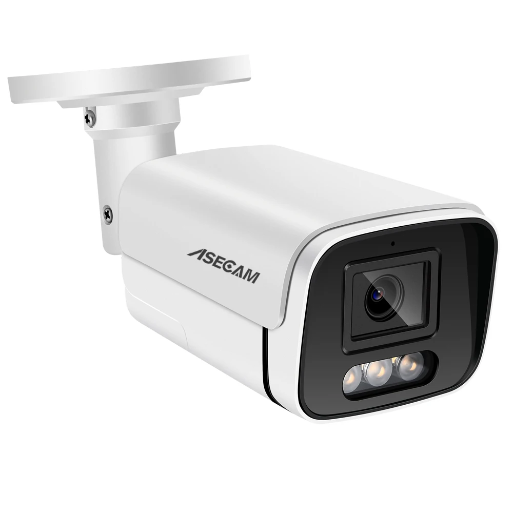 New 4K 8MP IP Camera Audio Outdoor POE H.265 Onvif Metal Bullet CCTV Home 4MP Array Color Night Vision Security Camera