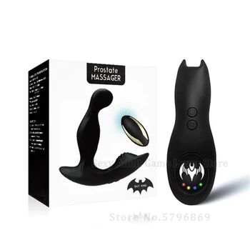 Positive+Reverse 360° Rotating Vibration Prostate Massager Butt Plug Scrotum Stimulate Remote Control Anal Sex Toys For Men Gay 6