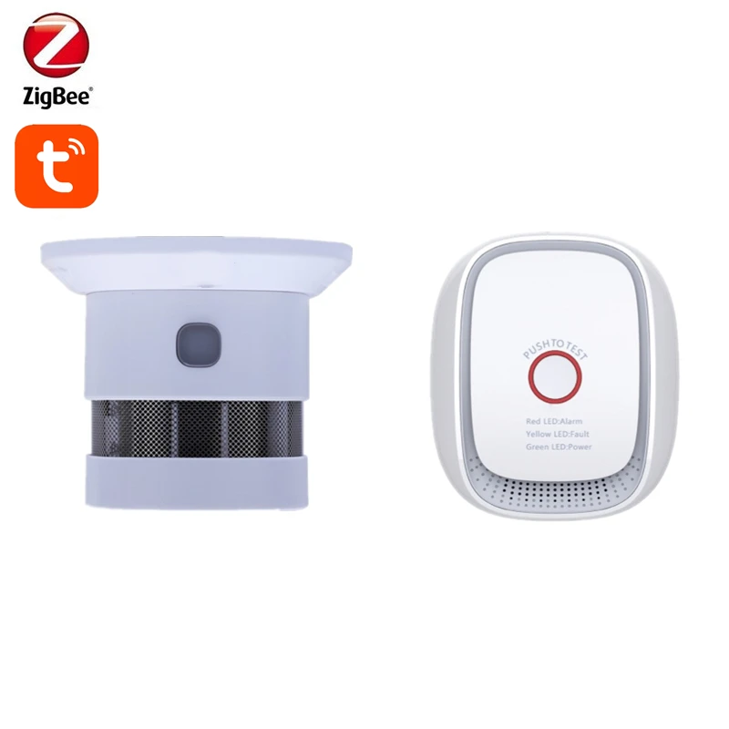 

Value Meal Tuya Zigbee Smart Combustible Gas Sensor Detector And Smoke Detector Works With Tuya Zigbee Gateway