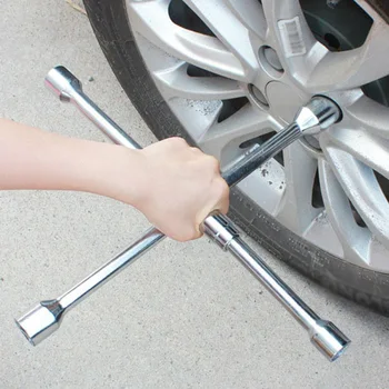 

Cross Tire wrench Wheel Repair Car Auto Folding Spanner Socket Tyre Tool