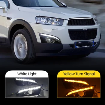 

Car Flashing 1 Pair for Chevrolet Captiva 2011 2012 2013 DRL Daytime Running Lights Relay 12V Daylight Led fog lamp hole