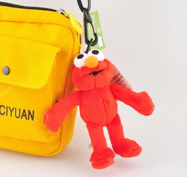 1 шт. милый плюшевый кулон elmo игрушка кукла раскладушка кукла плюшевый брелок 15 см w05 wj04