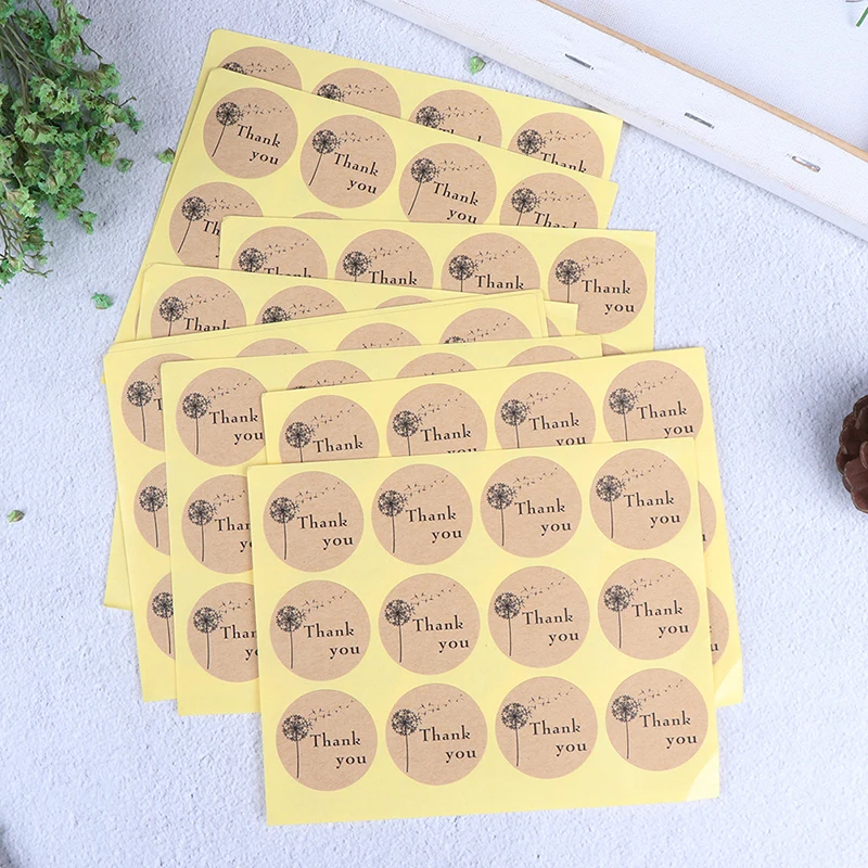 120pcs/lot New Thank You Seal Stickers Gift Seal Sticker For Homemade Bakery&gift Packaging