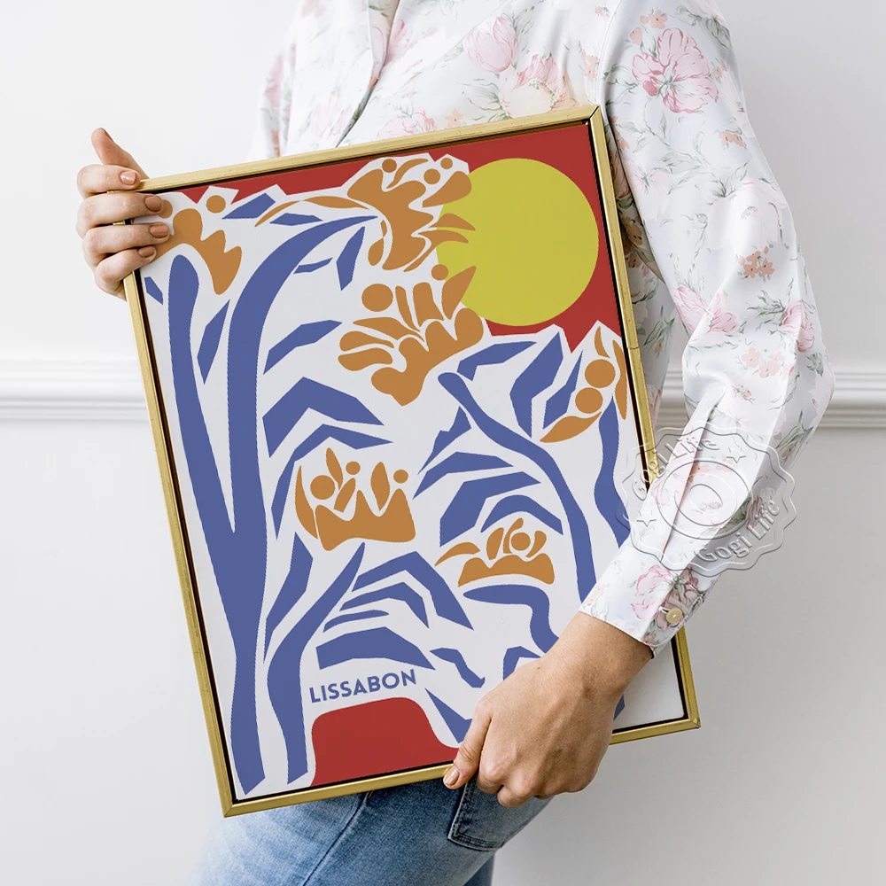 

Astrid Wilson Exhibition Art Illustration Poster, Astrid Vintage Abstract Art Prints, Lissabon Flowers Plant Decor Wall Picture