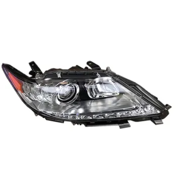 

Headlight assembly for lexus es250 es350 2006-15 LED angel eye turn signal Bi-lens HID bulbs with 65W Ballast, left and right