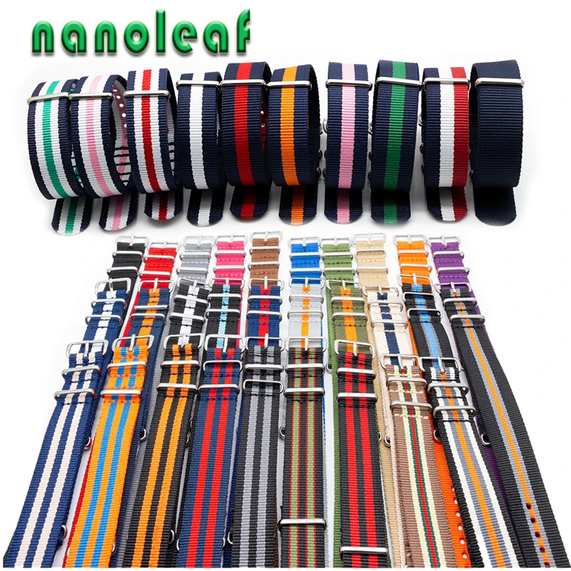 Fashion Casual Watch Band 41 Classic Colors Available with Stainless Steel Pin Buckle Nylon Wristband | Наручные часы