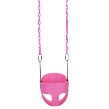

EVA Swing Set Stuff Highback Full Bucket Swing Ideal for your kids having fun in your garden with the swing Pink/Green