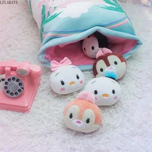 Милые плюшевые домашние тапочки с кошечкой из мультфильма Подушка Животные мягкие чучела с презентабельным видом: белка кролики Творческий снэк-диванная подушка под спину плюшевые куклы Фирменная Новинка 50x37 см