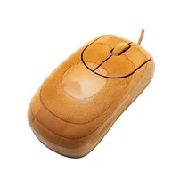 Проводная оптическая бамбуковая мышь, регулируемая, 1600 dpi, компьютерная мышь с usb-приемником для ноутбука, ПК, ноутбука, компьютера, офиса