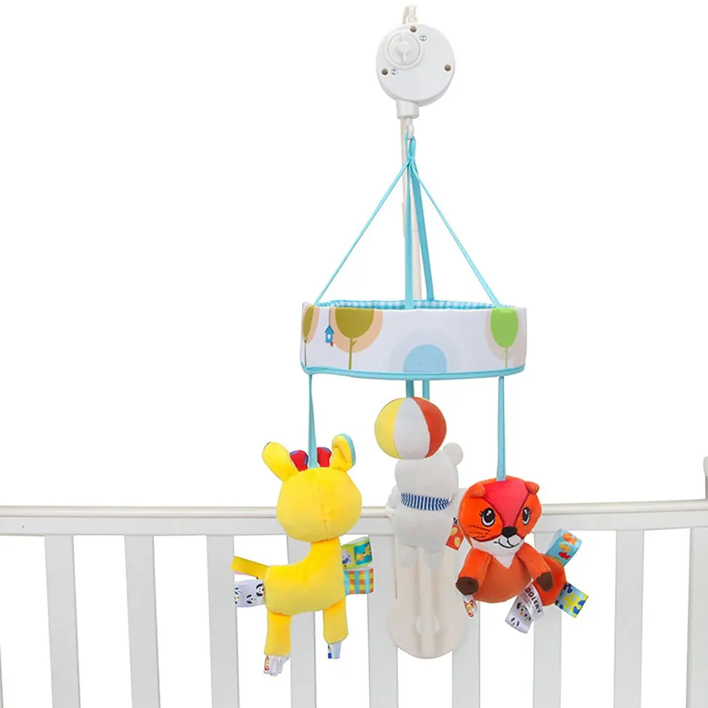  Bed Hanging Rattles Toys Hanger DIY Simple Fun Li Crib Mobile Bed Bell Toy Holder 360 Degree Rotate