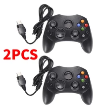 2 шт черные Проводные контроллеры геймпады ПК для microsoft xbox система Тип 2 триггер мобильный игровой коврик аксессуары для телефонов
