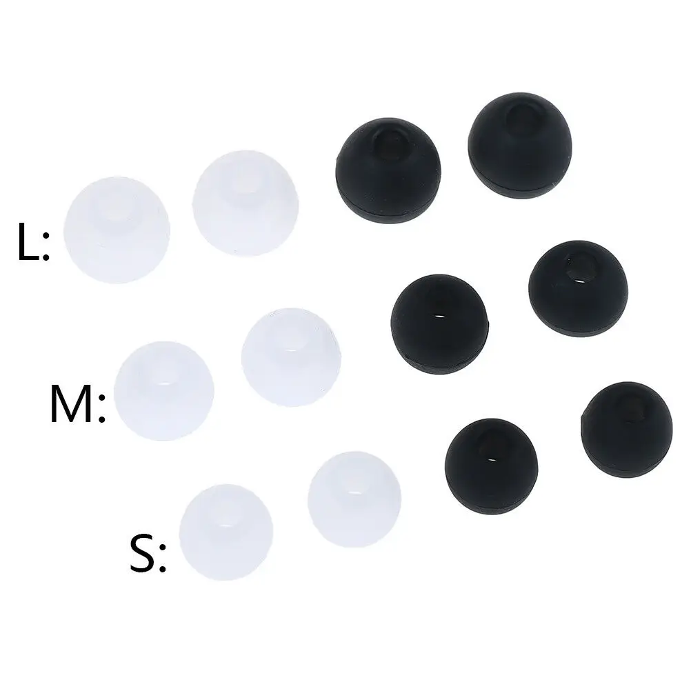 6 пар/2*(S+ M+ L) Универсальные наушники-вкладыши с силиконовой резиной
