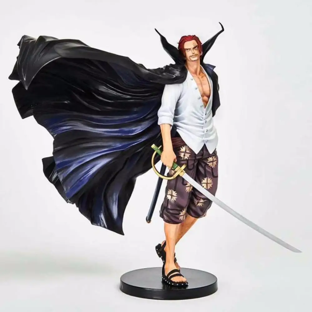 Фигурка Аниме ONE PIECE 18 см Shanks Grand Line Битва за купол фигурка из ПВХ с красными