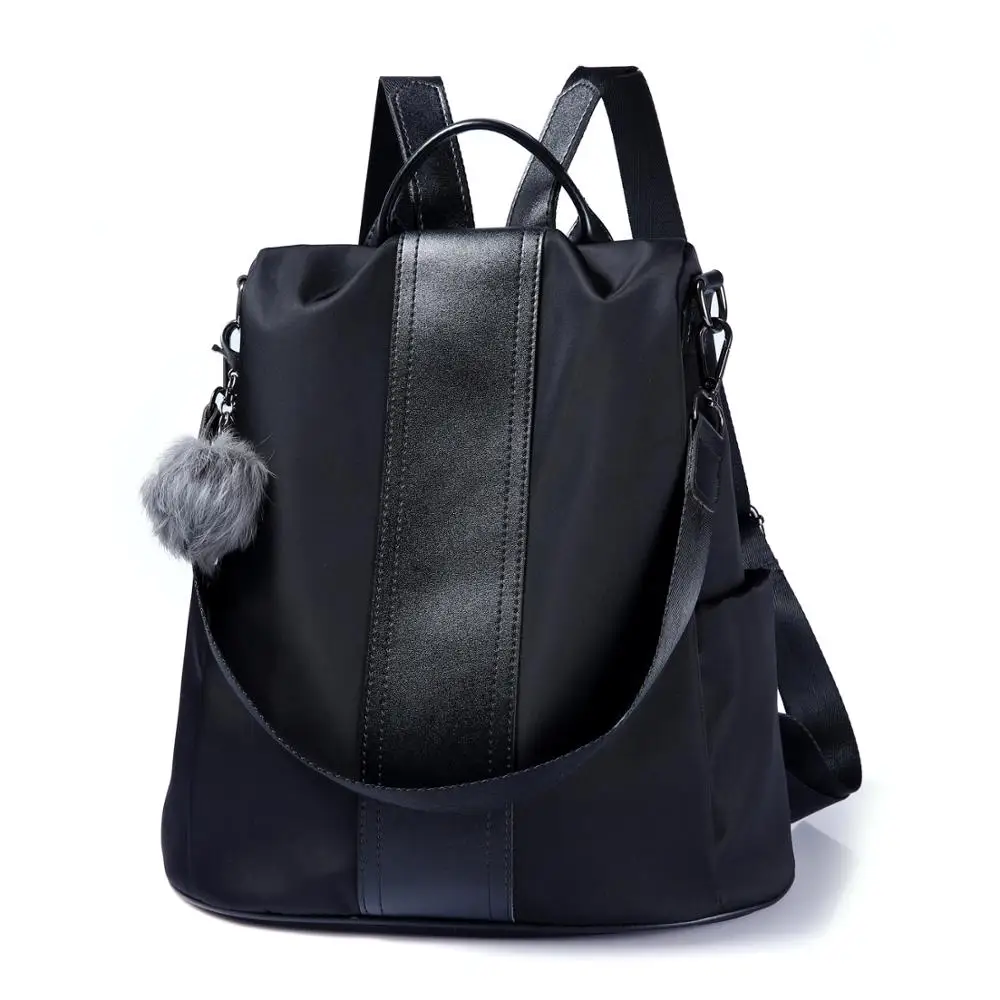 

Fashion Women anti-theft backpack casual solid color femal bag Oxford cloth shoulder bag
