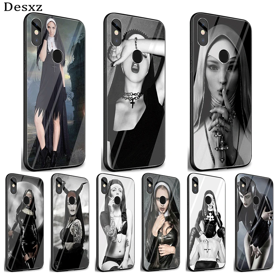 Мобильный телефон стеклянный чехол для Xiaomi Note F1 A1 A2 4X 5X 6X 9 5 6 7 Pro хун Sexy Girl |