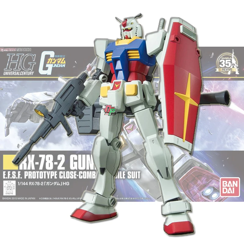 Оригинальная модель Bandai HG HGUC 191 1/144 телефон один игрок экшн фигурка Freshman Gundam