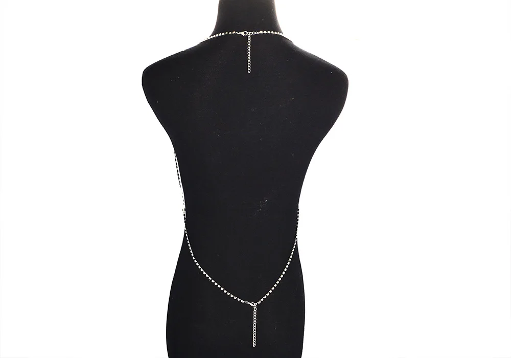 Модная цепочка Стразы для бюстгальтера Сексуальная бикини тела женские