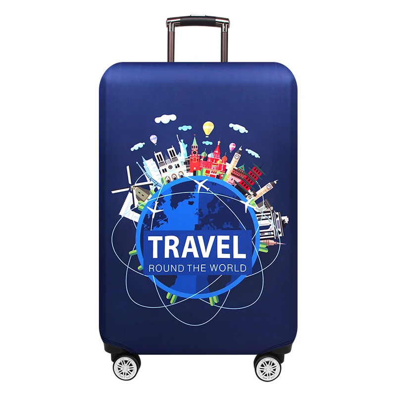 Suitcase Cover O Дорожный эластичный Чехол для багажа, защитный чехол для 18-32 дюймов, Чехол для багажа, защитный чехол XT903 - Цвет: Suitcase Cover O