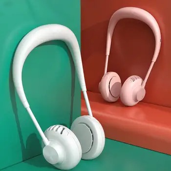 

Mini Portable USB Rechargeable Adjustable Hand Free Neckband Hanging Cooling Fan 2020