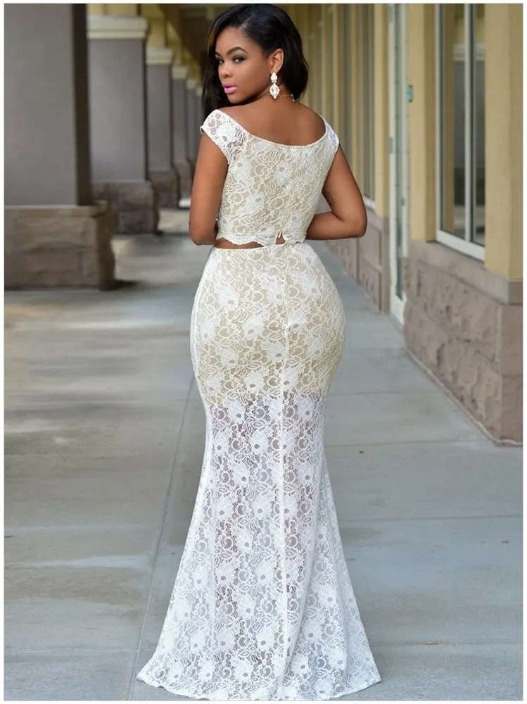Вечерние платья vestido de festa robe de soiree, 2 предмета, для выпускного вечера, сексуальные кружевные вечерние длинные платья русалки с рукавом-крылышком для матери невесты