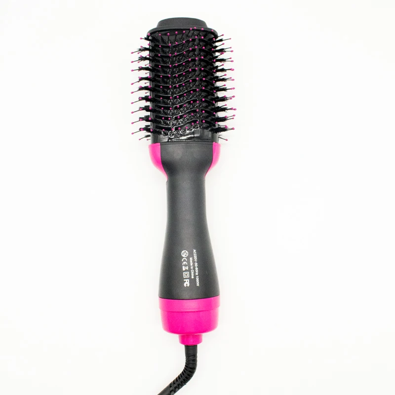 without box One Step Hair Dryer Brush Volumizer, ManKami Salon Hot Air Paddle Styling Brush Negative Ion Generator Hair Straightener Curler - Цвет: without box