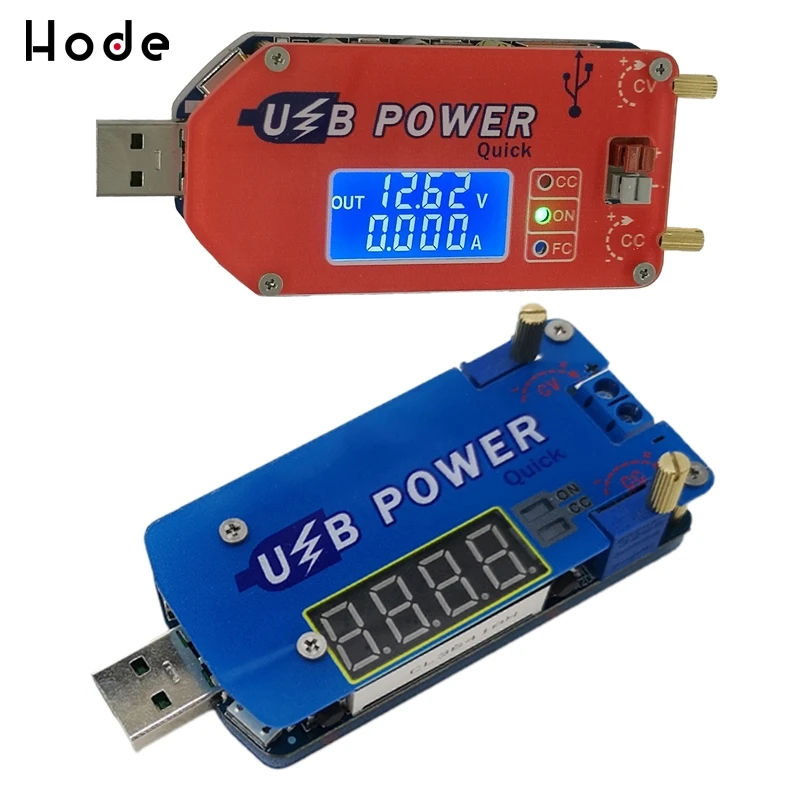 

Digital display USB adjustable power module DC 1-30V 15W QC 2.0 3.0 FCP Quick charge laboratory power supply regulador