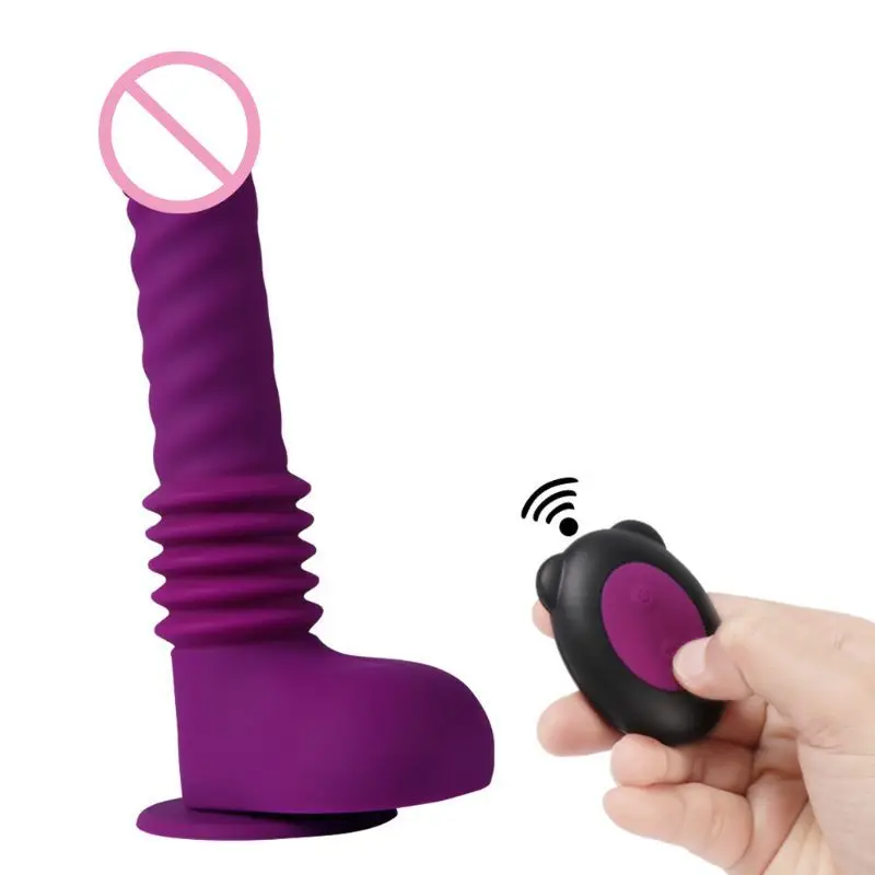 Special  Realistic Dildo G Spot Vibrator 6 Vibration 3 Telescopic Modes Clitoris Stimulation with Suction Cu