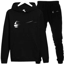 Толстовки, толстовка, тренировочные брюки, костюмы для мужчин, Женская толстовка с капюшоном, спортивный костюм, толстовки, флисовый пуловер с капюшоном