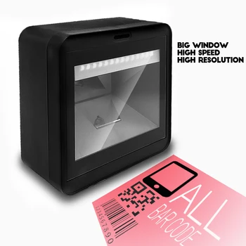 

Supermarket Handfree Desktop Barcode Reader 1D 2D Phone Screen Bar code Scanner for all pos system android window IOS linux