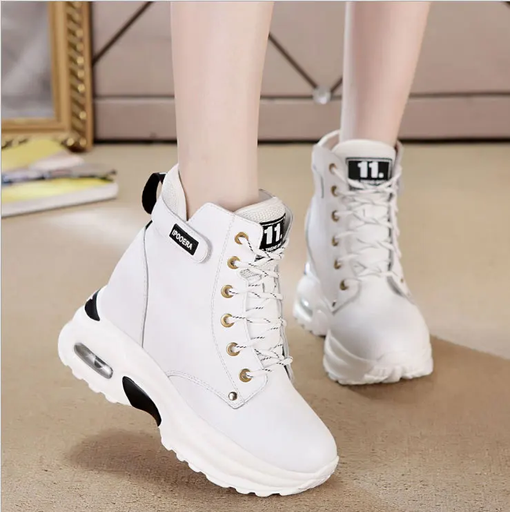 

WOMEN'S Shoes Winter Korean-style Boots High Heel Boots Elevator round-Toe Martin Boots Fashion