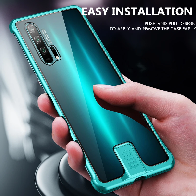 OMEVE для Honor 20 Pro Чехол металлический бампер закаленное стекло Прозрачный чехол для huawei Honor 20 чехол для телефона s Honor20 Pro безрамный чехол
