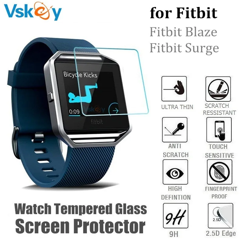 

10PCS Screen Protector for Fitbit Blaze Smart Watch Tempered Glass Anti-Scratch Protective Film for Fitbit Surge