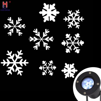 

Moving Sparkling LED Snowflake Landscape LED Light Show Projector Wall Lamp Christmas Holiday Party Outdoor Decor Light