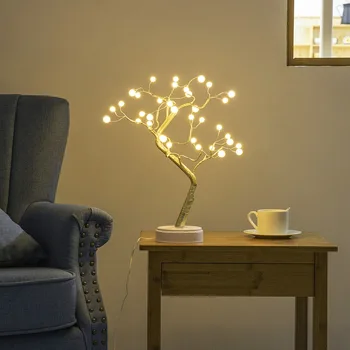 

USB Home Decoration LED Tree Light Night Light Table Lamp Christmas Fairy Tale Wedding Decoration Indoor Lighting Battery Box