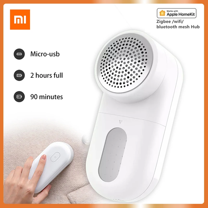 XIAOMI MIJIA-recortadora de pelusas de larga duración, máquina de corte de Pellet de 0,35mm, portátil, afeitadora de tela de carga, 90 Min