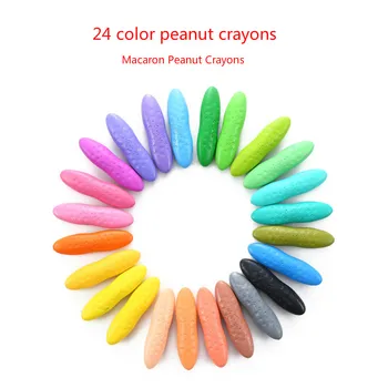 

Children's drawing crayons 12/24 color oil pastels are not dirty hand crayons macaron color modeling crayons student prizes