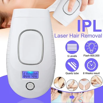 

IPL Epilator 600000 Flash Professional Permanent Laser Hair Removal Electric Women Painless Threading Hair Remover Machine