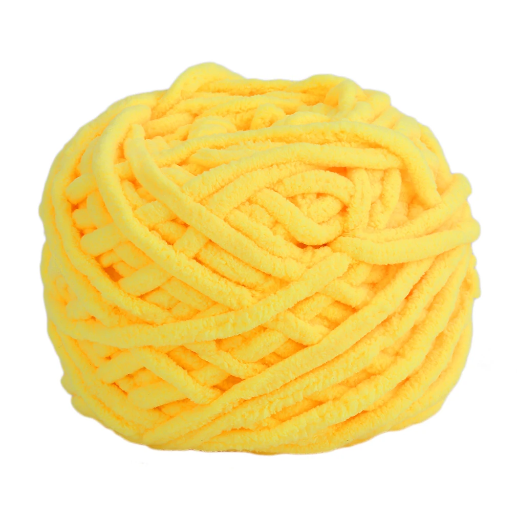Smooth Soft Type Sweater Towel Light Yellow Color Knitting Chunky Towelling Yarn Ball Eco-friendly Dyed | Дом и сад