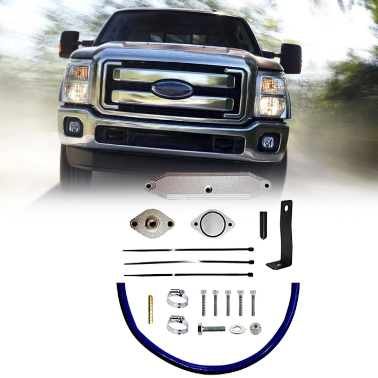 

EGR Valve Kit Engine Pipe Valve Kit for Ford F250 F350 F450 2011-2014 V8 6.7L Powerstroke-crude oil