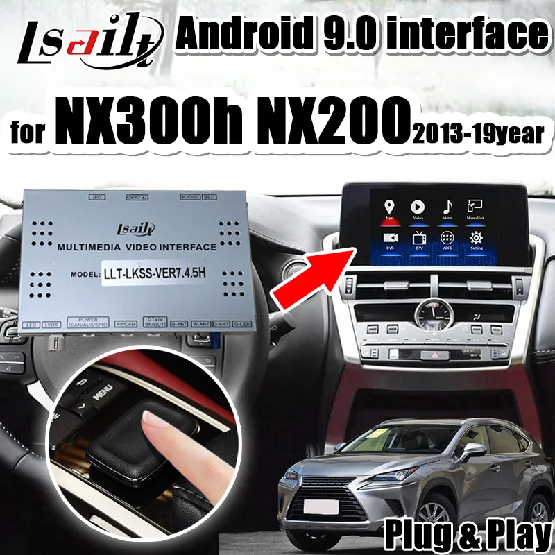 Lsailt Android 7,1 видео интерфейс автомобиля gps навигационная коробка для Lexus NX200t NX300h 2013-19 Поддержка оригинального управления мышью Lsailt Android 7,1 видео интерфейс автомобиля gps навигационная коробка для Lexus NX200t NX300h 2013-19 Поддержка оригинального управления мышью