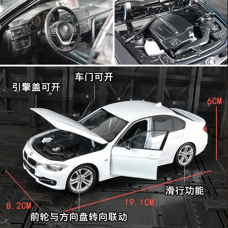 Модель автомобиля Welly 1:24 BMW 335i из сплава Литые и игрушечные транспортные средства