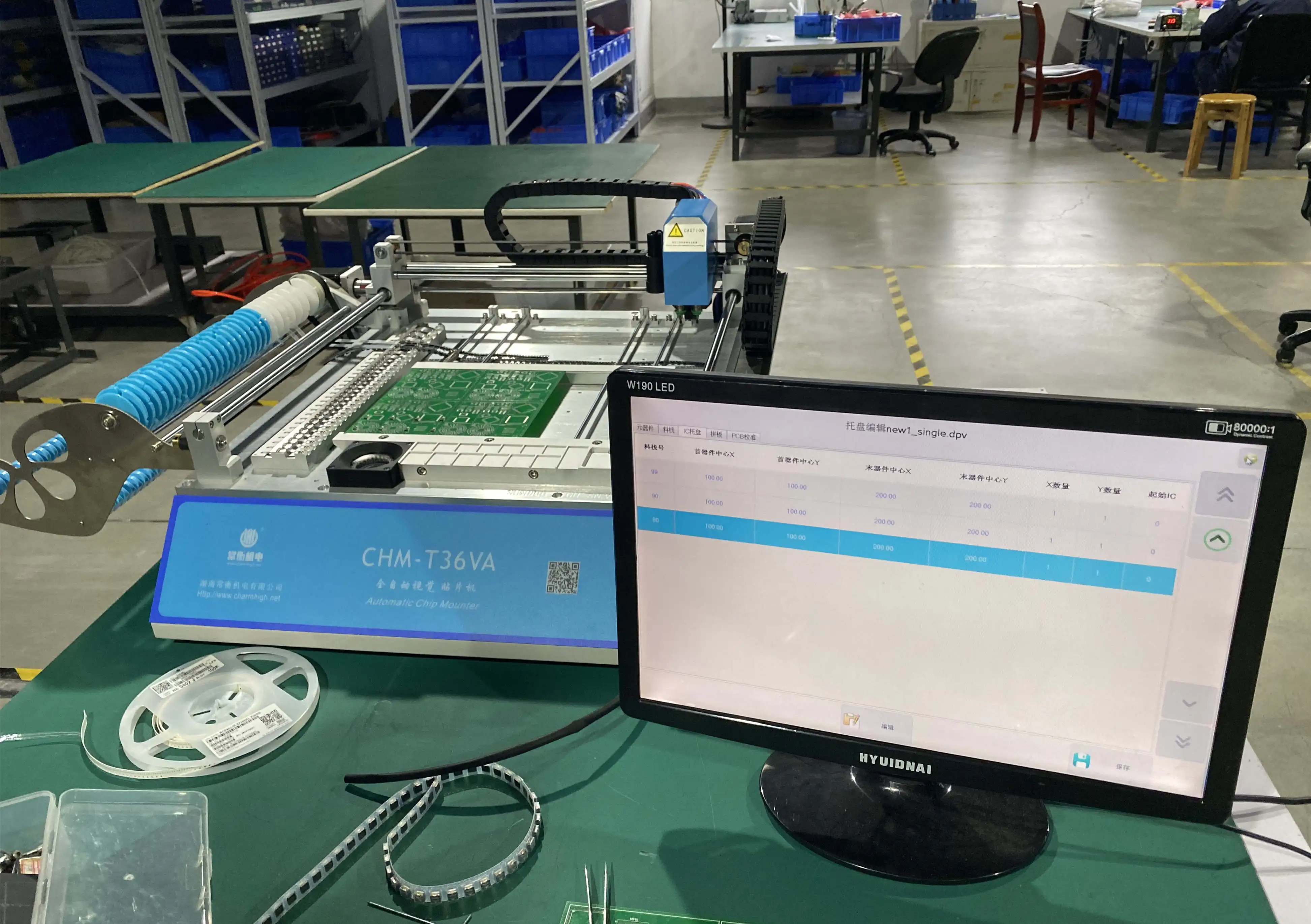 Charmhigh CHM T36VA SMT Pick and Place Machine Внешний ПК управление замкнутым контуром 2 камеры chmt36va