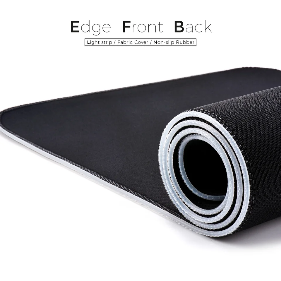 LED Light Mousepad RGB Keyboard Cover Desk-mat Colorful Surface Mouse Pad Waterproof Multi-size World Computer Gamer CS_voghion.com