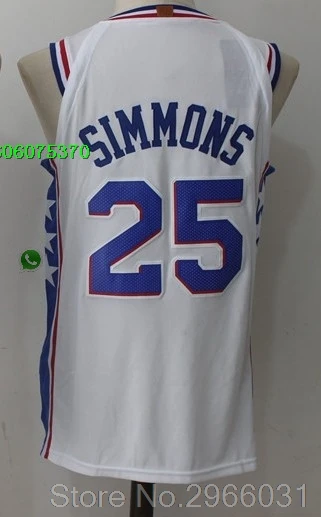 for men A+++ качество Мужские взрослые#25 Бен Симмонс 20 Markelle Fultz 21 Joel Джерси embiid Philadelphia - Цвет: for men