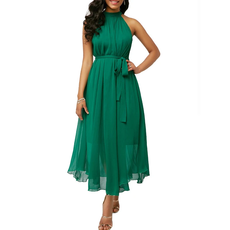Plus size green summer dress Clearance