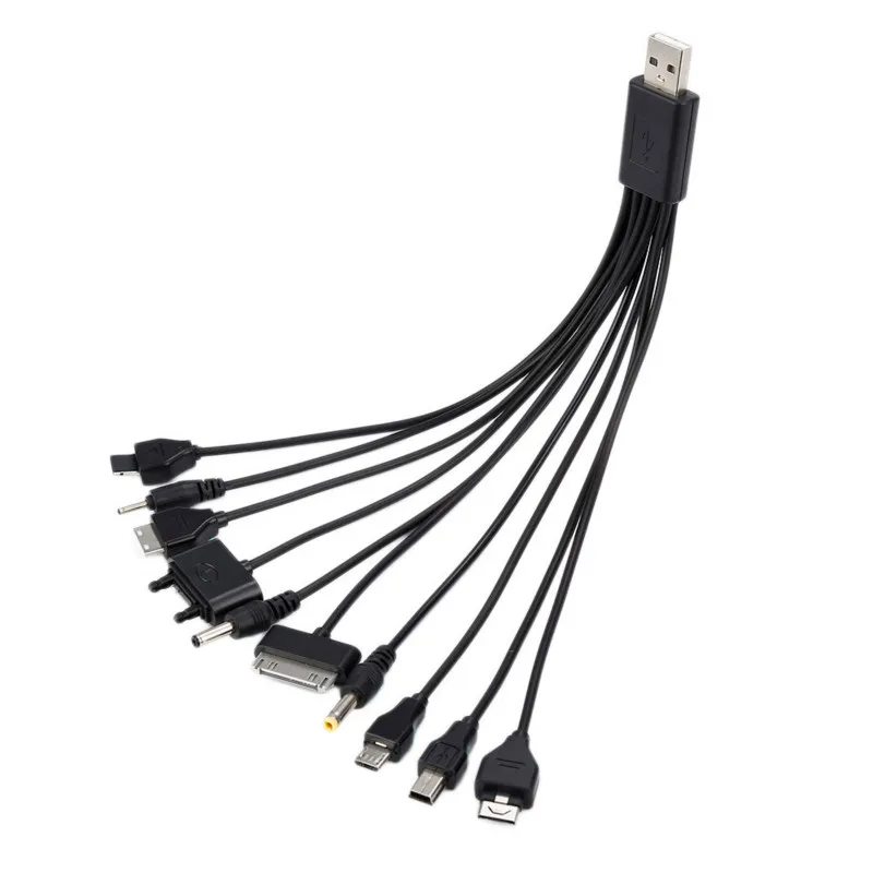 USB кабель 10 в 1 универсальное многоконтактное гнездо зарядное устройство
