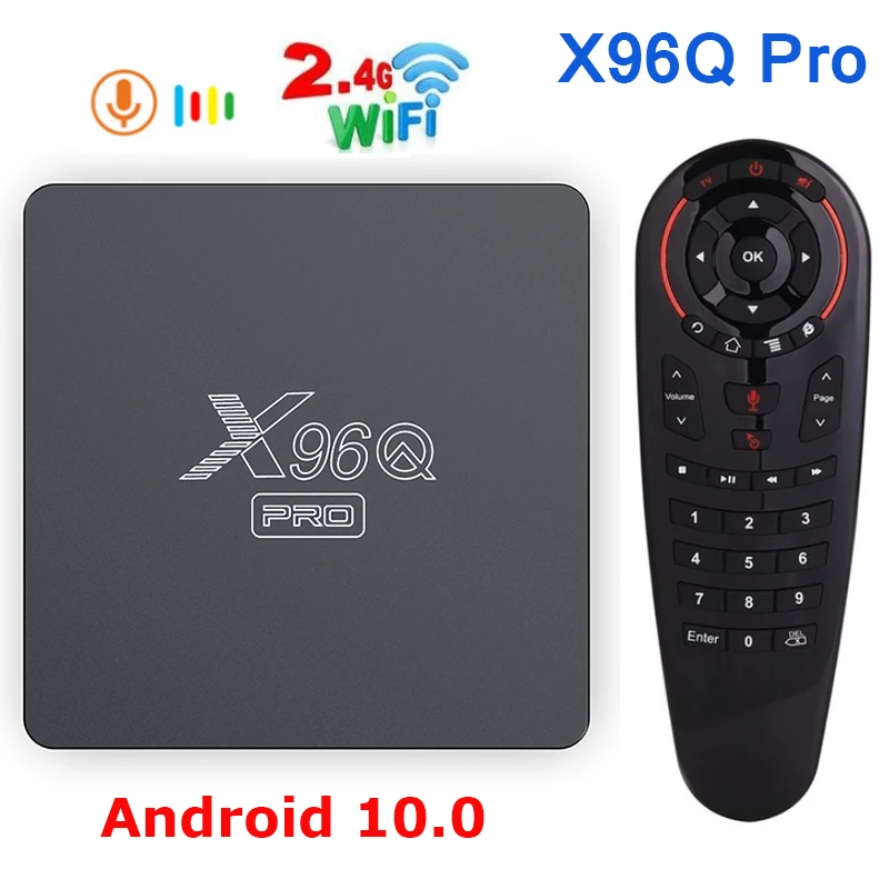 Decodificador de TV por Internet X96Q PRO Android 10,0, Smart TV Box UHD 4K  de Irfora