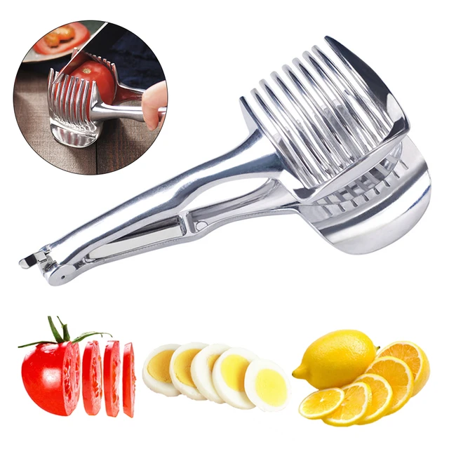 Plastic Potato Slicer Tomato Cutter Tool Shreadders Lemon Cutting Holder  Cooking Tools Kitchen Accessories